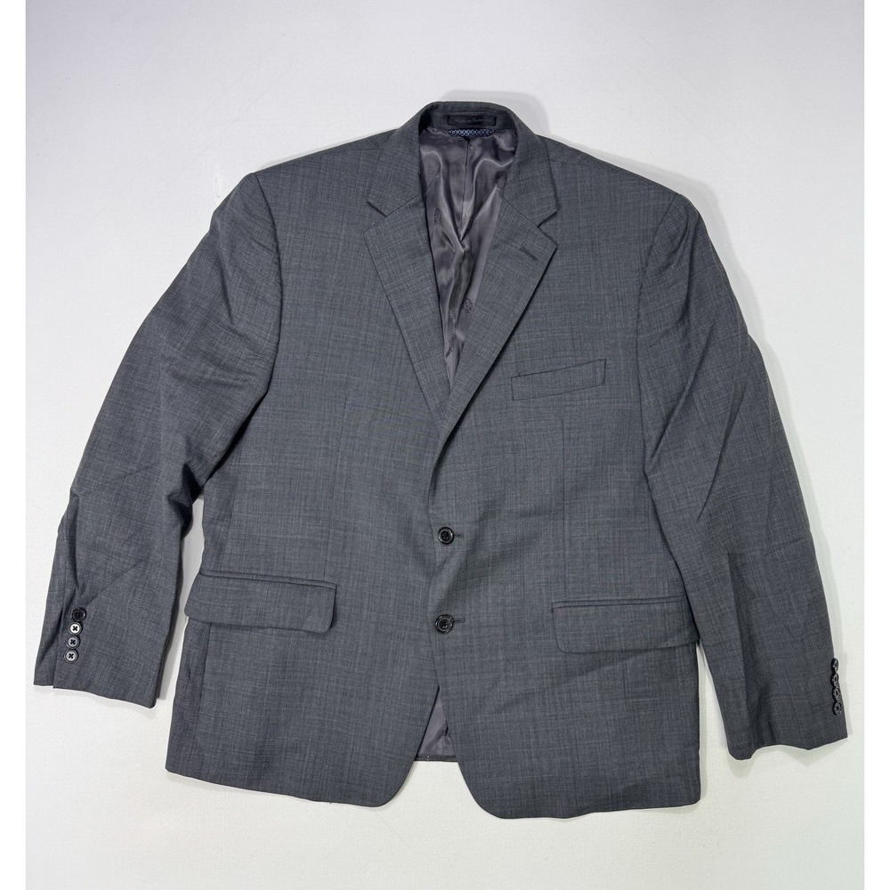 Lauren Ralph Lauren Men Blazer 100% Wool Grey 44S Classic Business Career